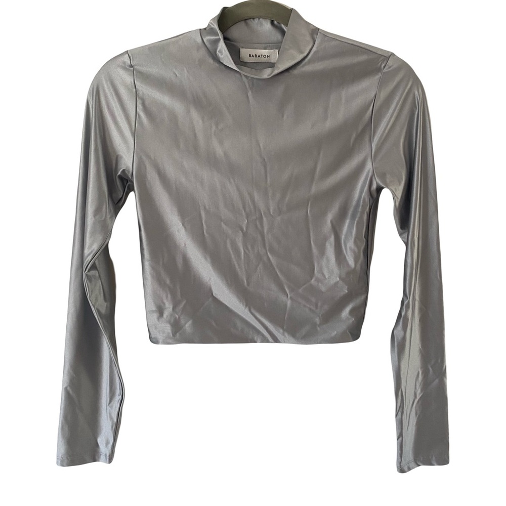 Babaton Gray Long Sleeve Bodysuit